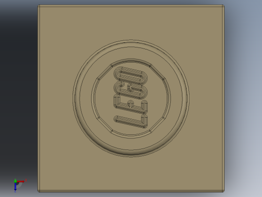 乐高机械组积木（横梁）-4179771 - 6541 Tan Technic Brick 1 x 1 with Hole俯视缩略图