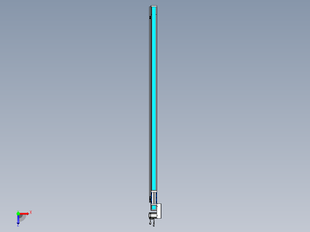 威洛博LB.GB同步带传动--欧规系列LB6A-L65-S1950-BL俯视图