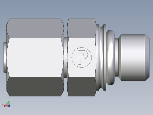 卡套式工业通用硬管接头EO_Swivel_connector_EGEO08LMCF后视缩略图