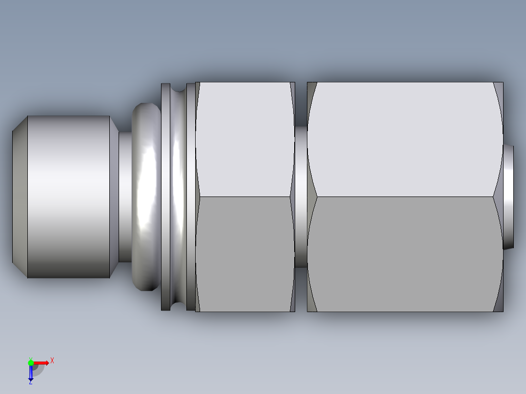 卡套式工业通用硬管接头EO_Swivel_connector_EGEO08LMCF俯视图