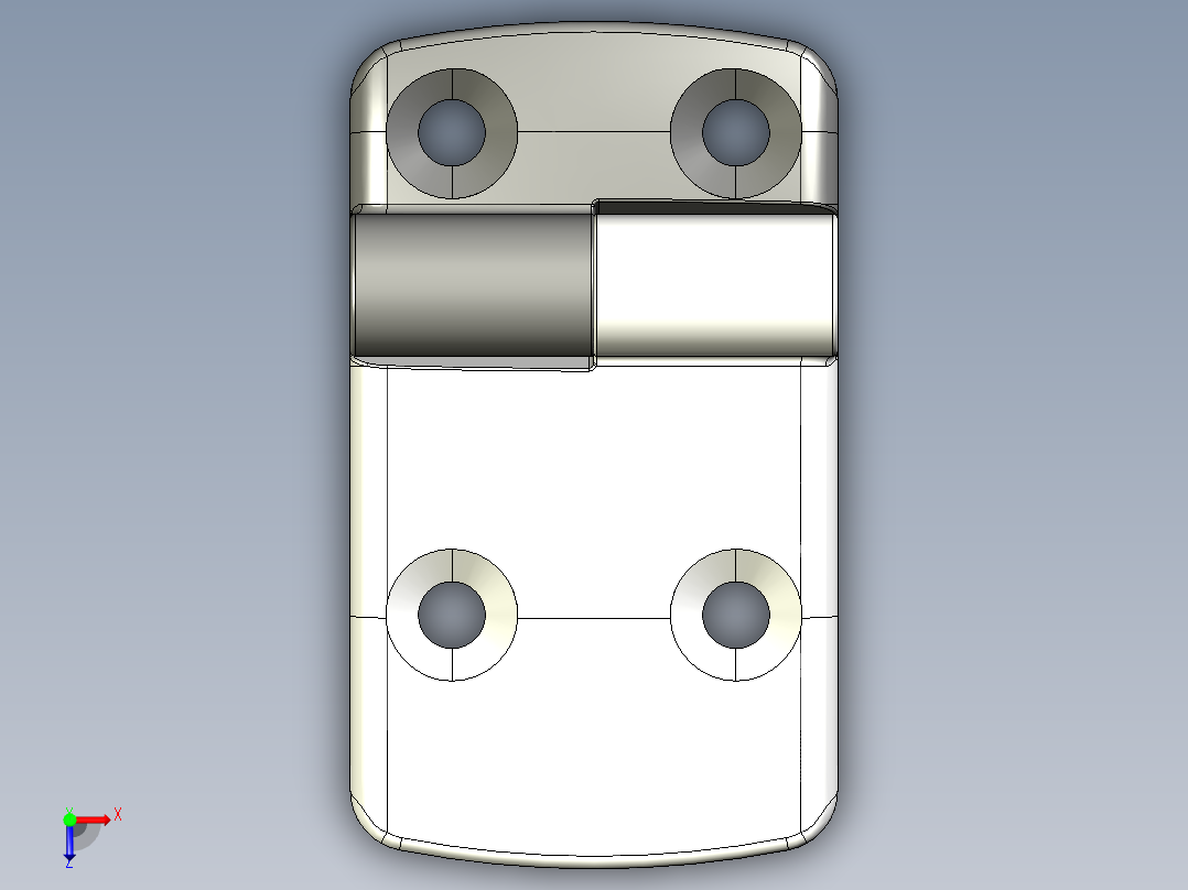 型材-KJN 25-60 DETACHABLE COMBI HINGE LEFT 095K2560L00俯视图