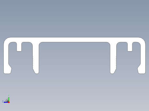 型材-KJN CABLE CONDUIT COVER 40 KJN511050.STEP右视缩略图
