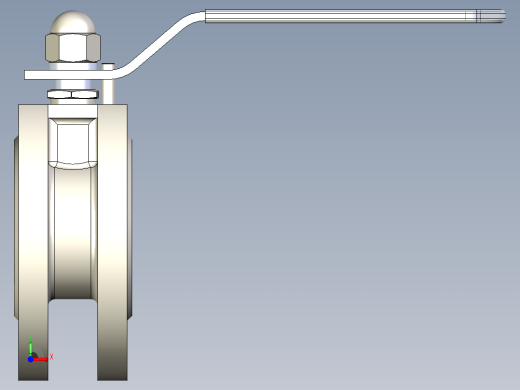 管道手动球阀-水管开关阀-手动阀门DN32手动对夹球阀前视缩略图