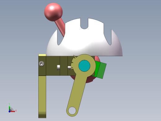圆弧多弧形方向结构前视缩略图
