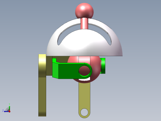 圆弧多弧形方向结构右视缩略图