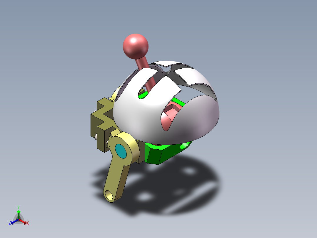 圆弧多弧形方向结构正等轴测图