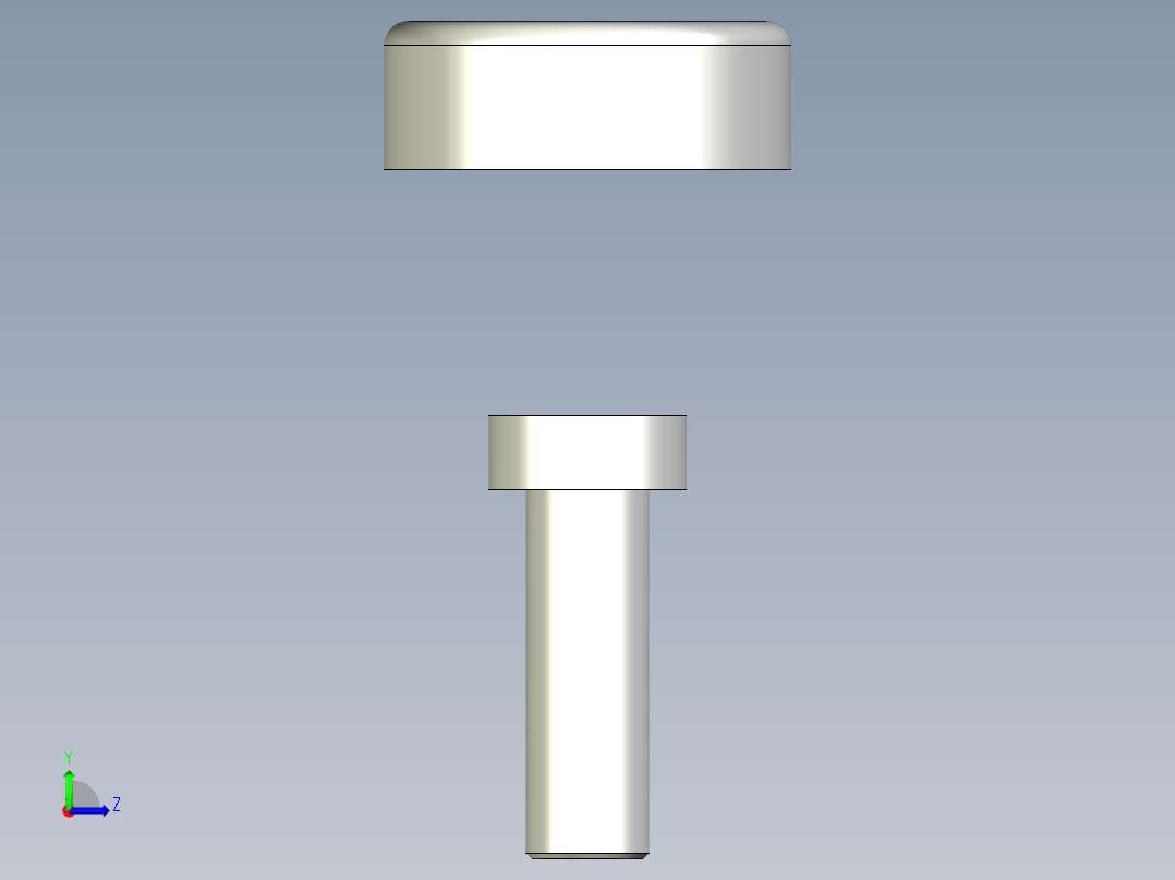 單一取手不銹鋼蓋與螺絲ER-3D多系列多零件图纸模型左视图