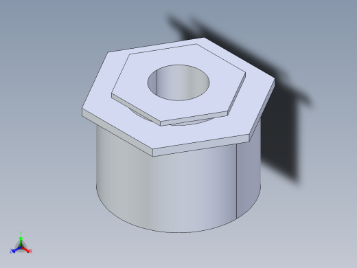 聚氯乙烯配件16A-Sch80_ReducerBushing_SxSPIG_837-335FB_Sch80PVC_Flush Style Reducer Bushing (SxSPG)正等轴测缩略图