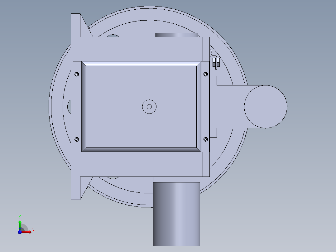 JX646-数控机床六工位自动刀架系统设计【含三维】前视图