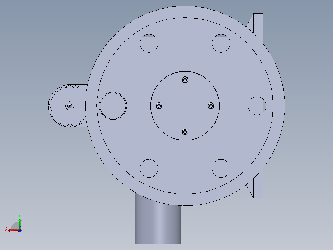 JX646-数控机床六工位自动刀架系统设计【含三维】后视图