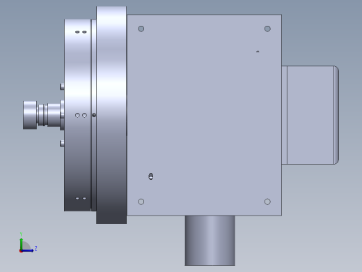 JX646-数控机床六工位自动刀架系统设计【含三维】左视缩略图
