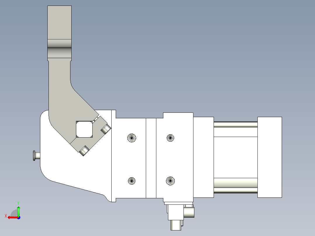德克斯TUNKERS气缸数模V50.1 A12 T12 5~44 GRAD后视图