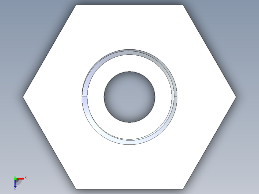 CPVC管件18-Sch80_ReducerBushing_MPTxFPT_9839-072_0.5in x 0.25in俯视缩略图