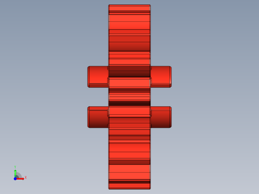 4019 - Bright Red Technic Gear 16 Tooth.STEP前视缩略图