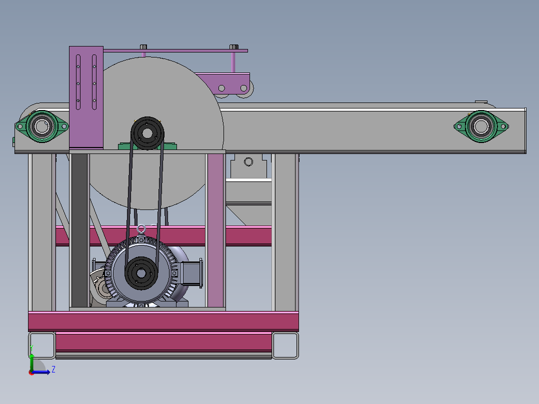 全自动木工双头截锯sw16可编辑左视图