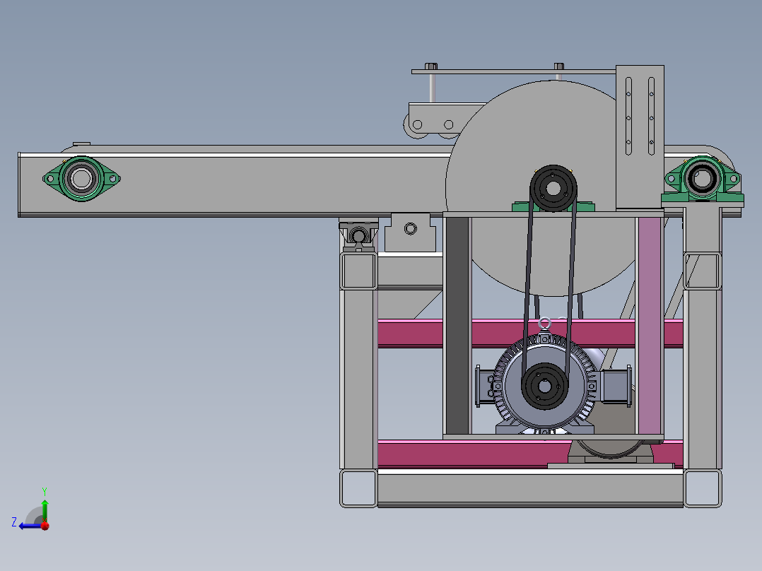 全自动木工双头截锯sw16可编辑右视图