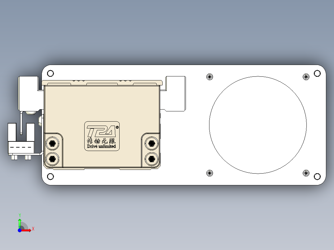 TPA-KNR-60E-1205C-L650A1-MR-P40-N3线性模块铝制底座前视图