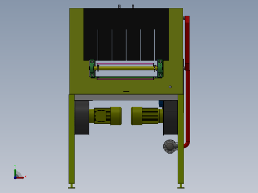 流水线风干机sw18可编辑前视缩略图