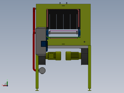 流水线风干机sw18可编辑后视缩略图