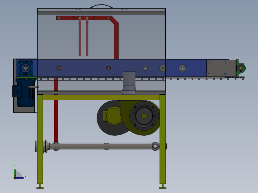 流水线风干机sw18可编辑左视缩略图