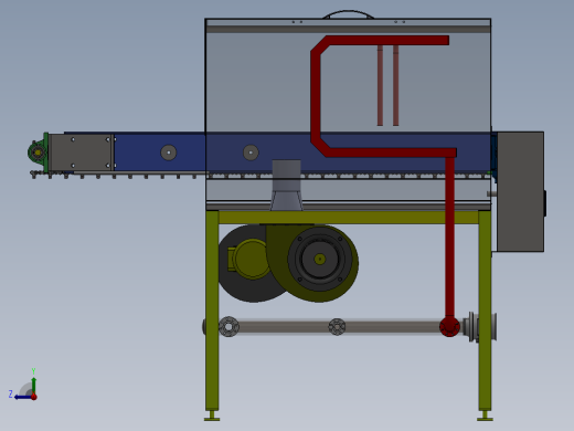 流水线风干机sw18可编辑右视缩略图