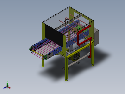 流水线风干机sw18可编辑正等轴测缩略图