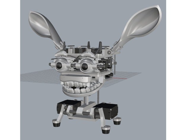 机械精妙头部结构模型