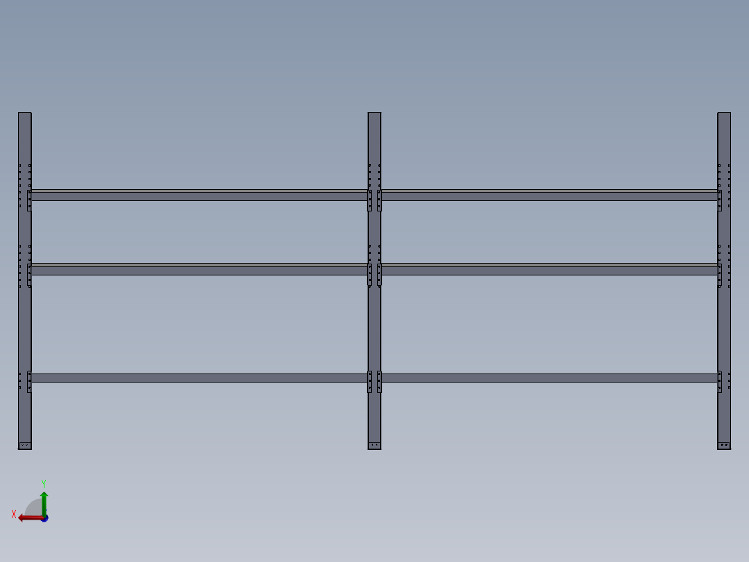 置物架货架后视图