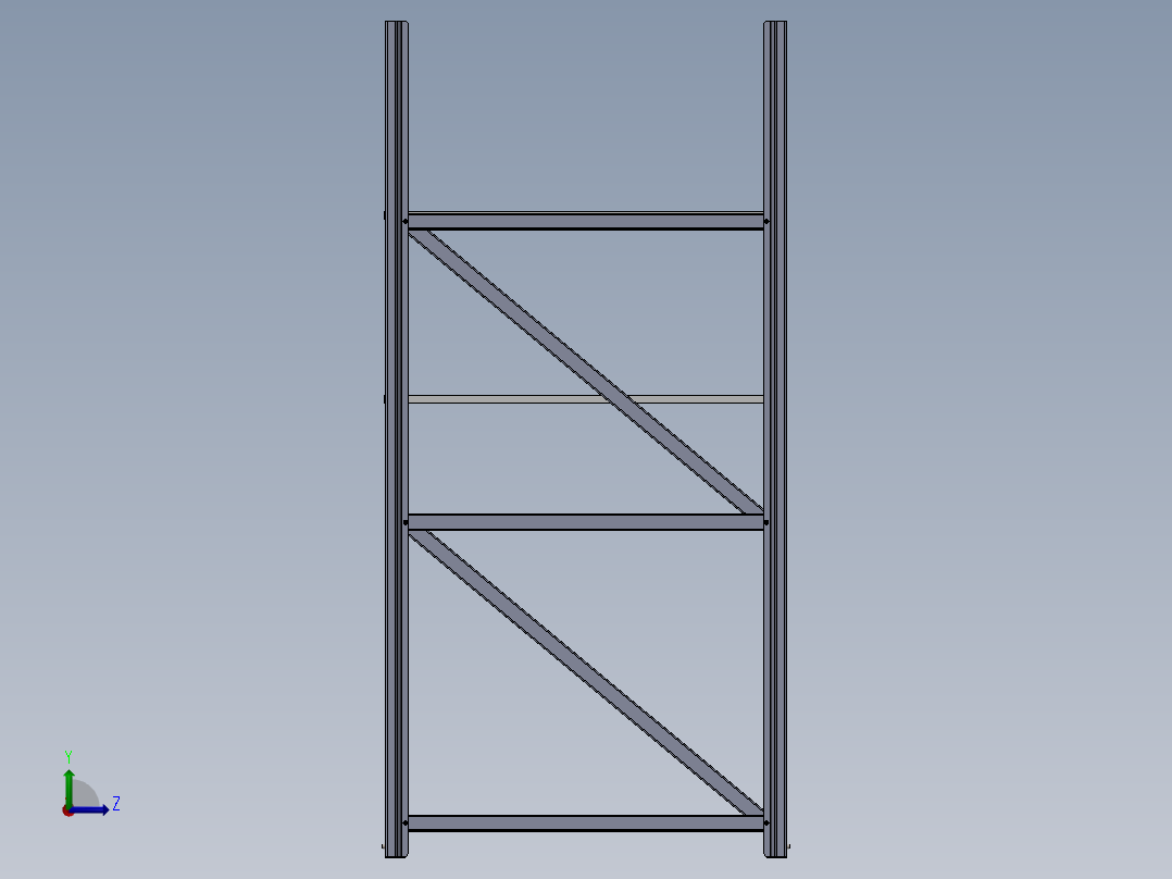 置物架货架左视图