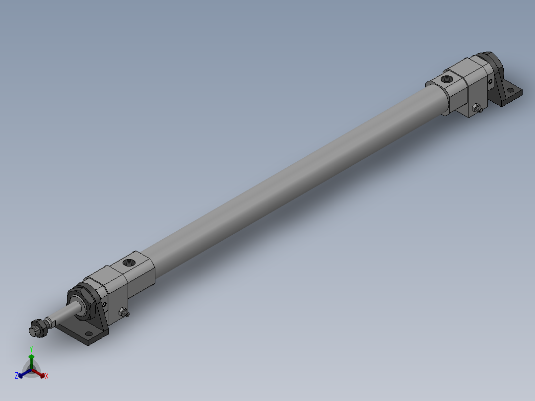 高速气缸  RHC系列(φ20～40)18款正等轴测图