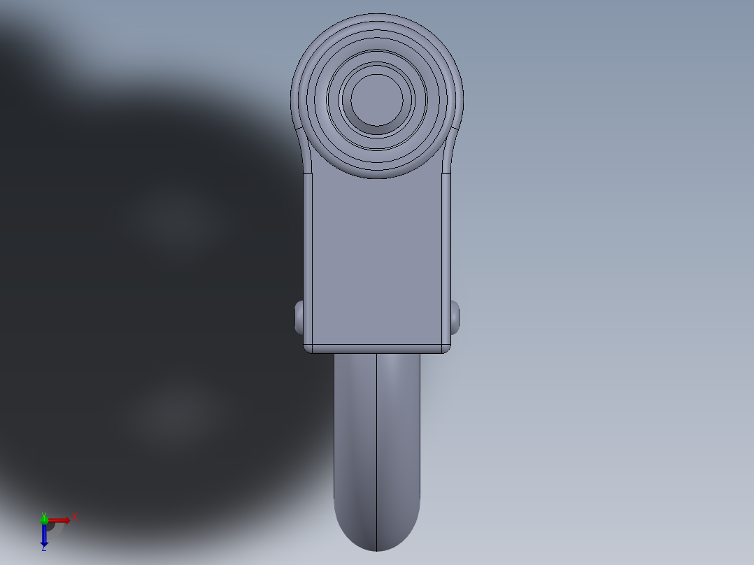 万向轮、脚轮(100)俯视图