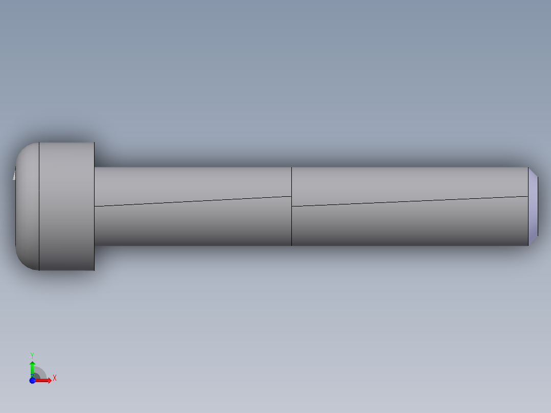 内六角圆柱头螺钉  M8×4501前视图
