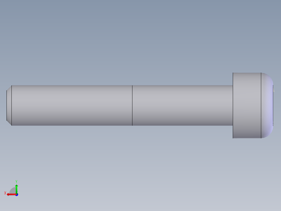 内六角圆柱头螺钉  M8×4501后视图