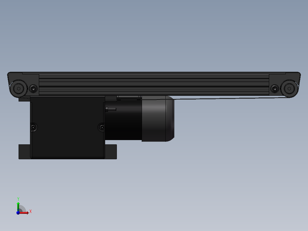 0.46米0.03米皮带输送前视图