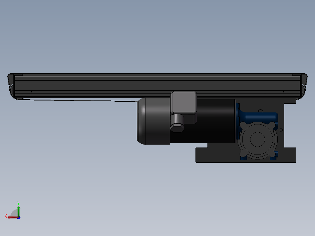 0.46米0.03米皮带输送后视图