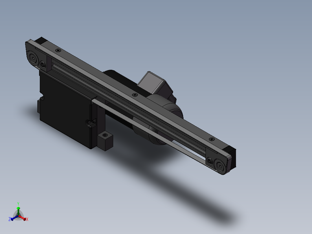 0.46米0.03米皮带输送正等轴测图