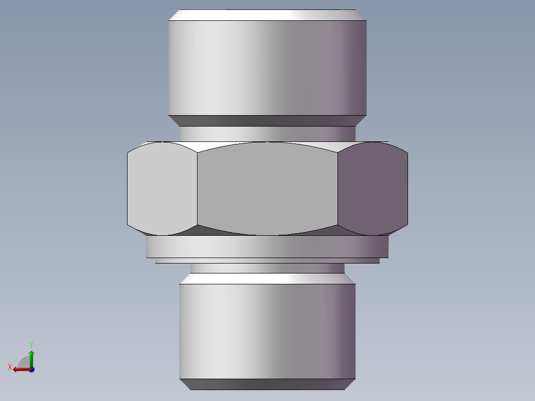 公制螺纹ED密封、1DM-18-16WD后视图