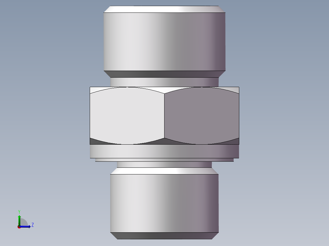 公制螺纹ED密封、1DM-18-16WD左视图