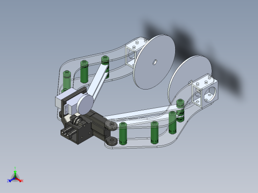 伸缩臂上的爪子正等轴测缩略图