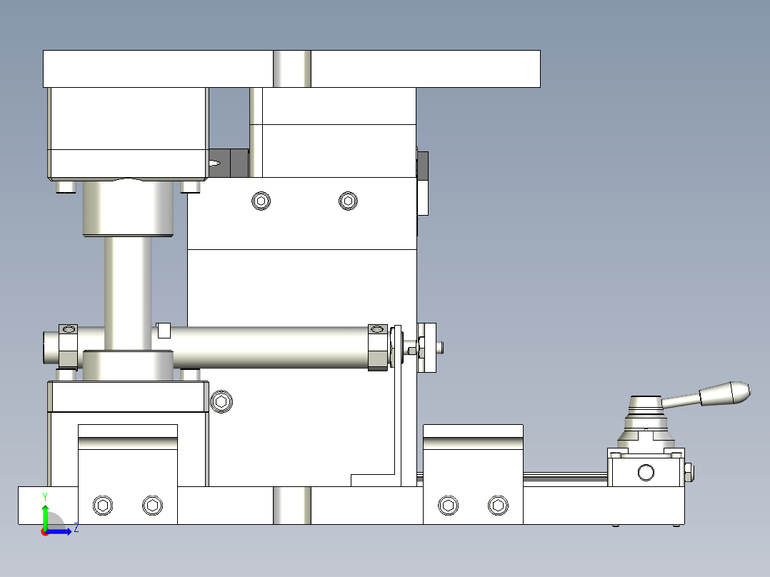 热水器燃烧室壳体铆接左视图
