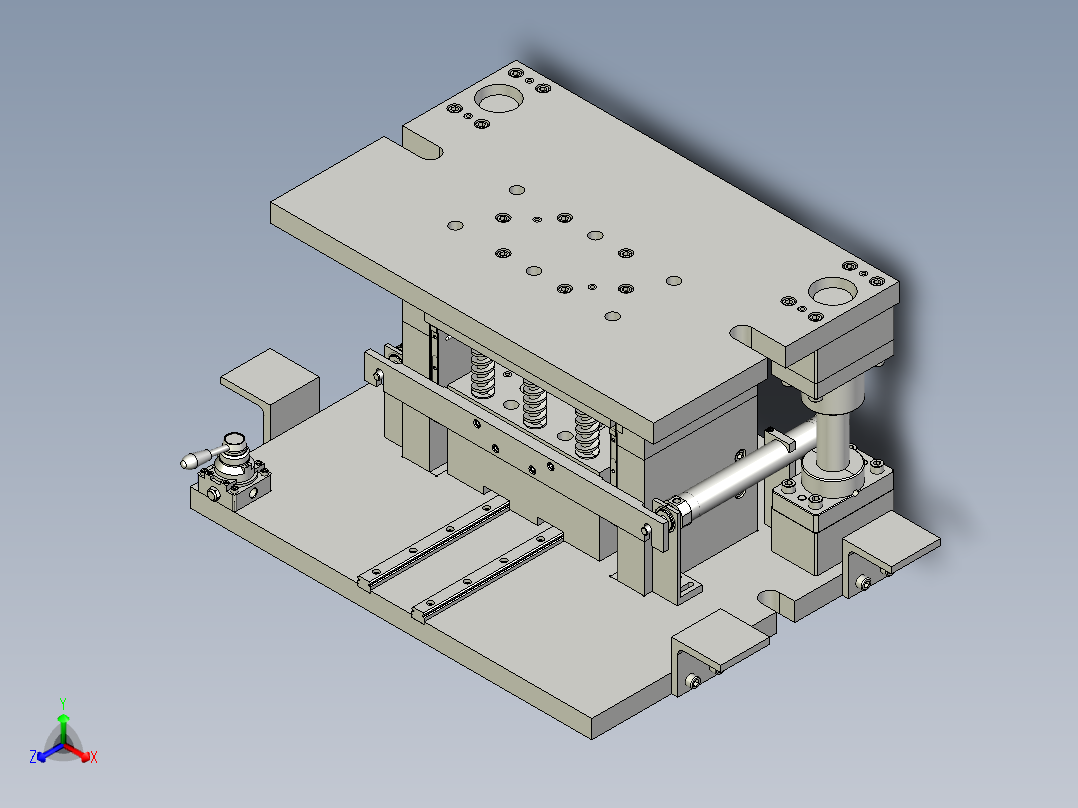热水器燃烧室壳体铆接正等轴测图