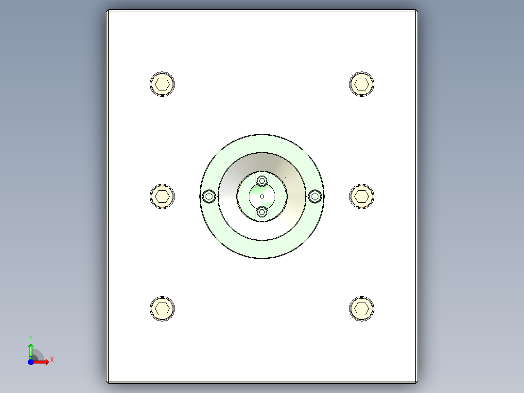 苹果耳机耳帽模具前视图