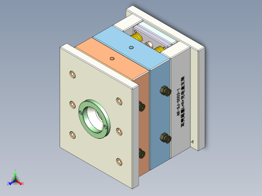 苹果耳机耳帽模具正等轴测缩略图