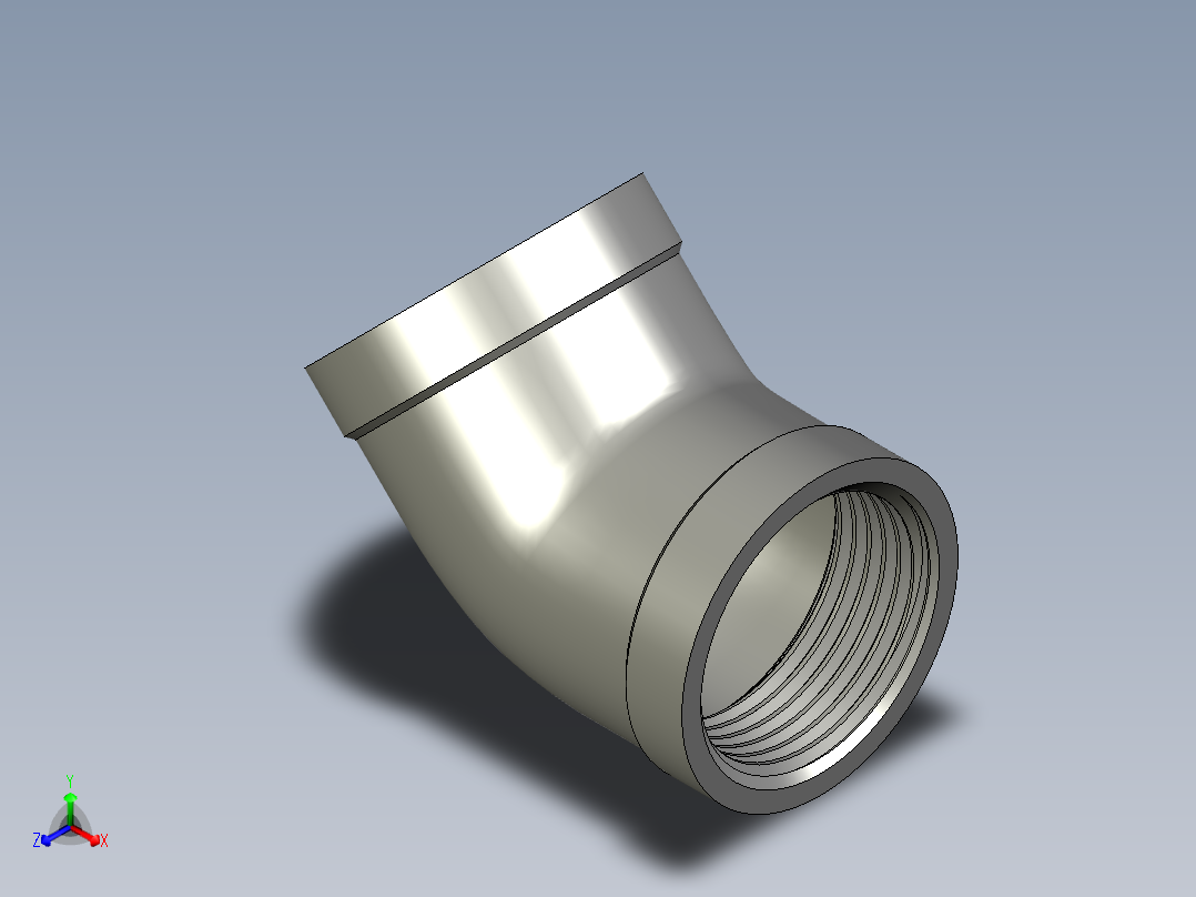 螺纹管弯头-45°等径  DN25