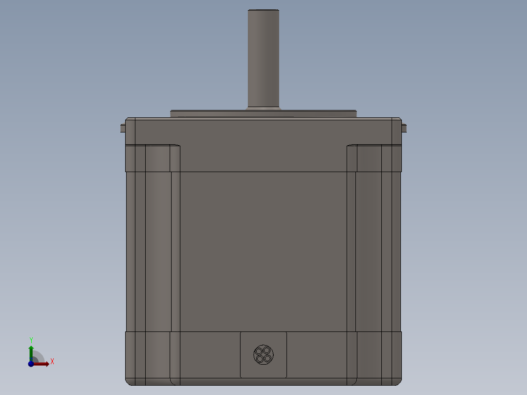 步进电机 NEMA 23x56mm前视图