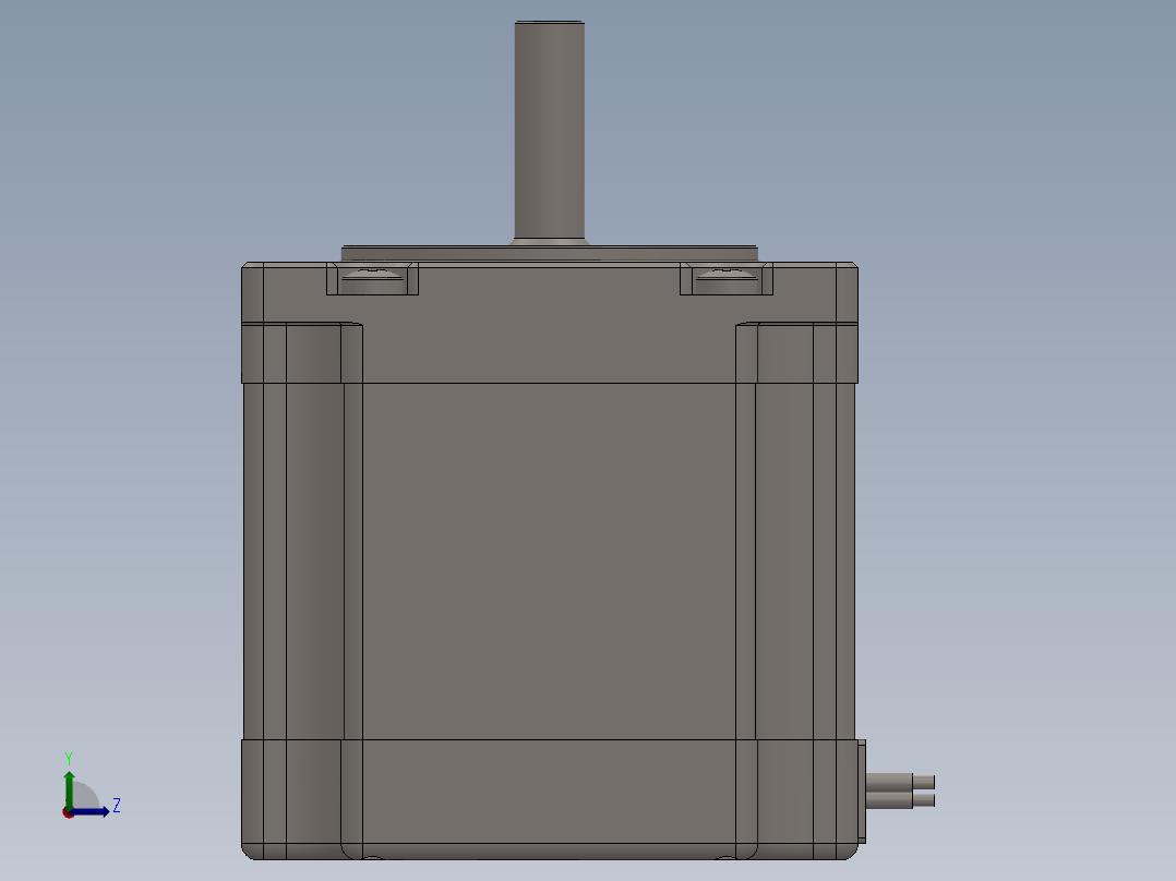 步进电机 NEMA 23x56mm左视图