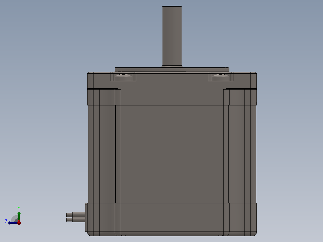 步进电机 NEMA 23x56mm右视图