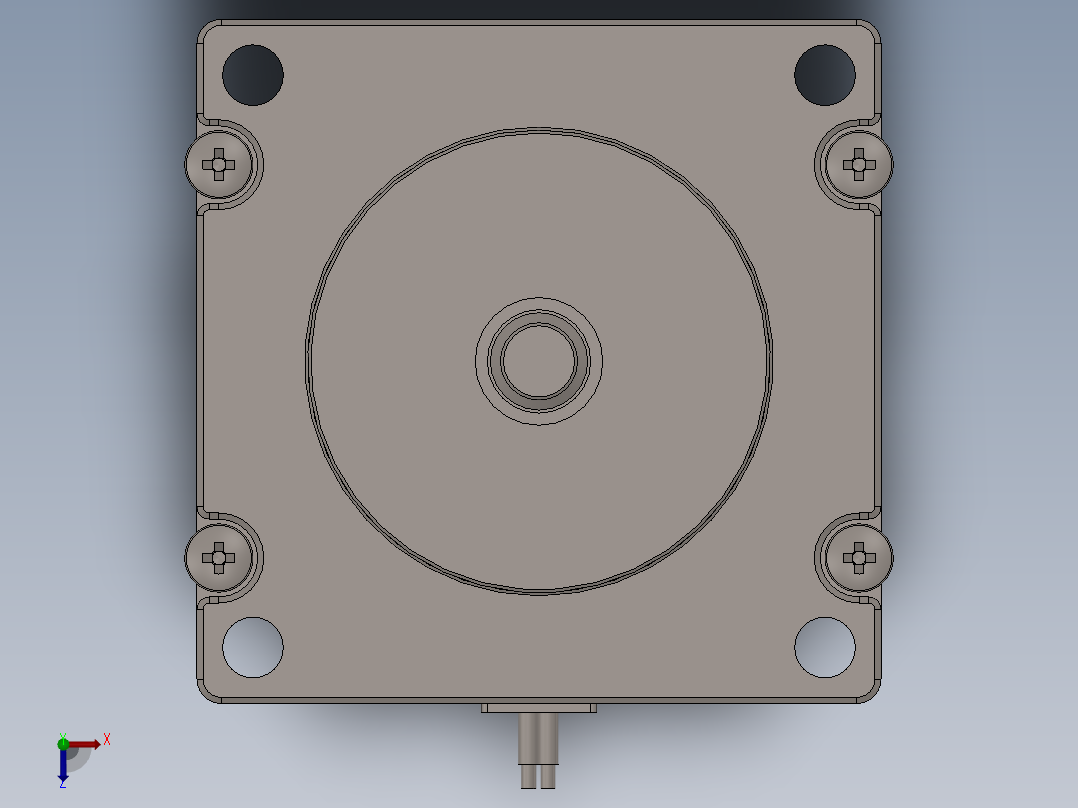 步进电机 NEMA 23x56mm俯视图