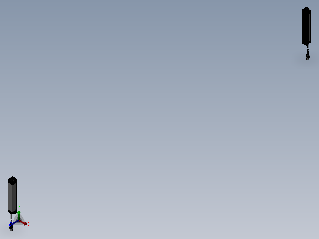 欧姆龙安全光栅F3SJ_B0185P25正等轴测图