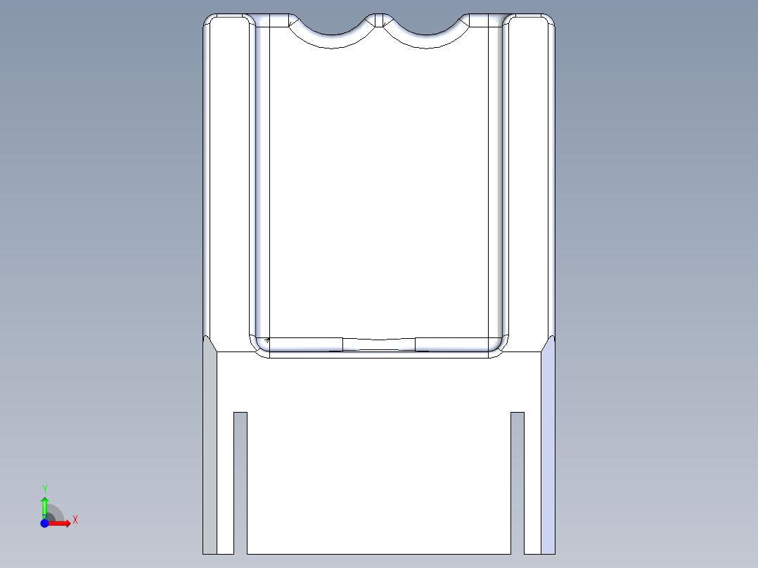 方形把手中心距180前视图